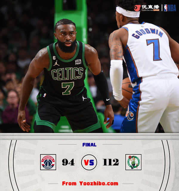 凱爾特人大勝奇才結束連敗。