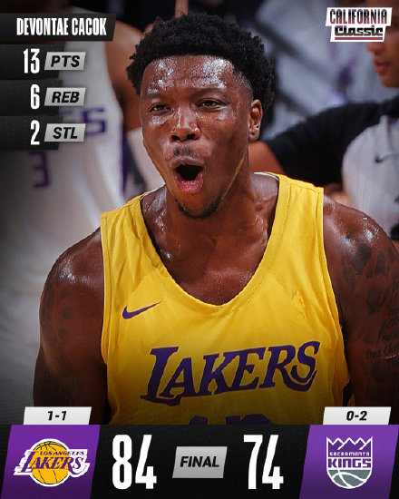 08月05日 NBA夏季聯賽 湖人vs國王 全場錄像及集錦