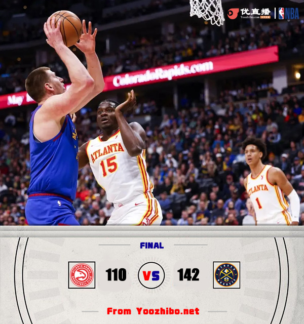 掘金142-110大勝老鷹